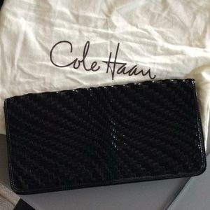 Cole Haan Black Patent Leather Clutch